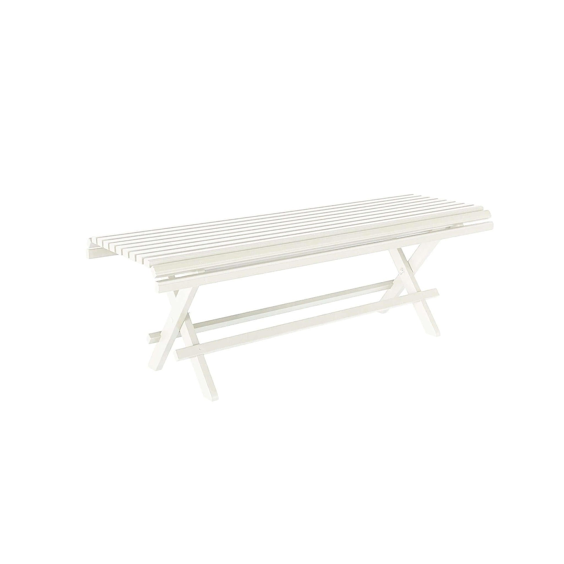 puutarhapenkki valkoinen