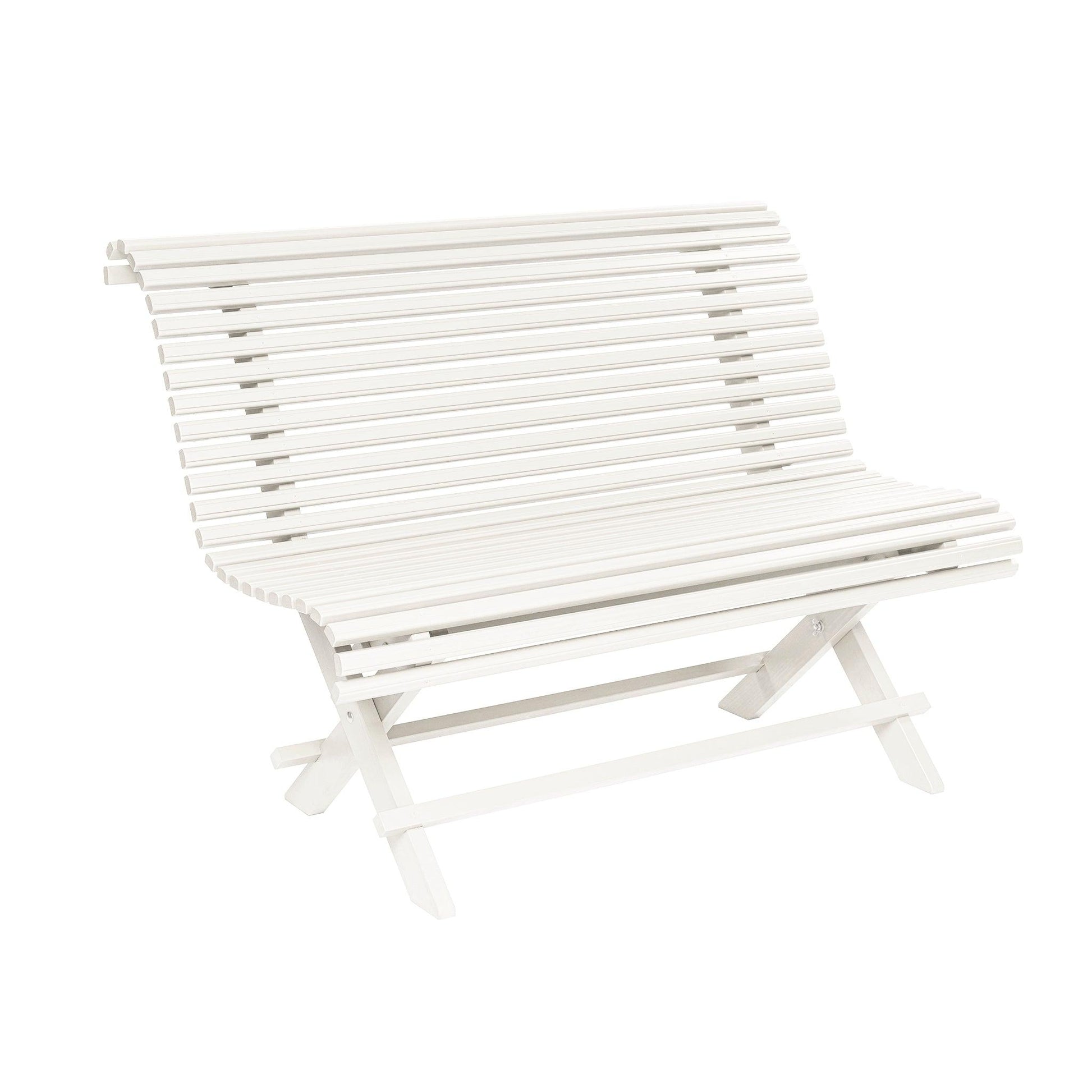 puutarhapenkki valkoinen