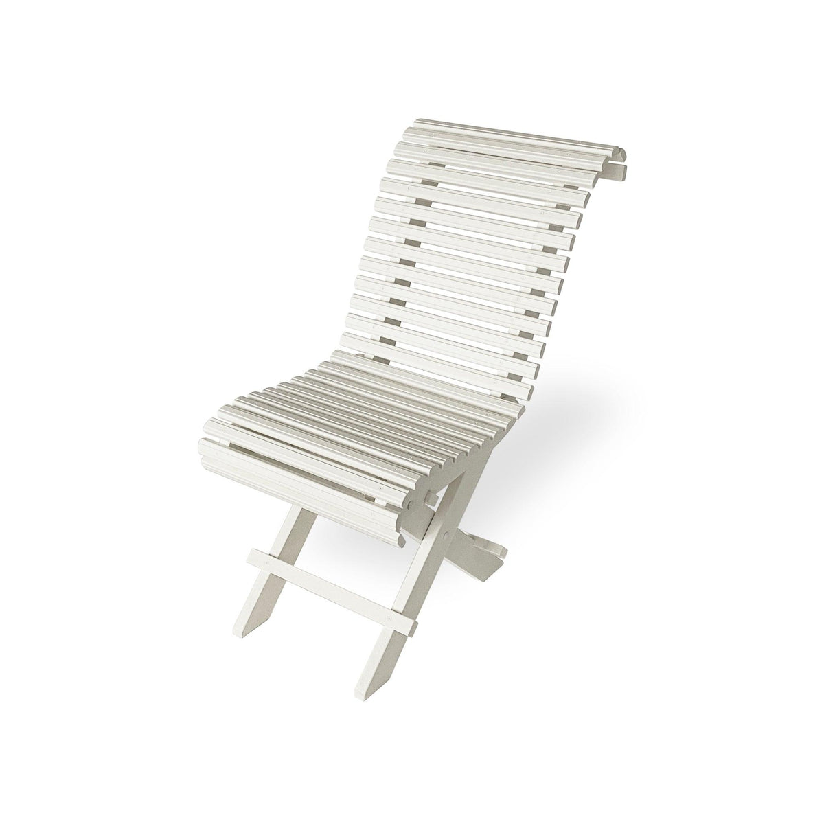 Garden chair Sundborn in grey, handcrafted foldable wooden outdoor chair