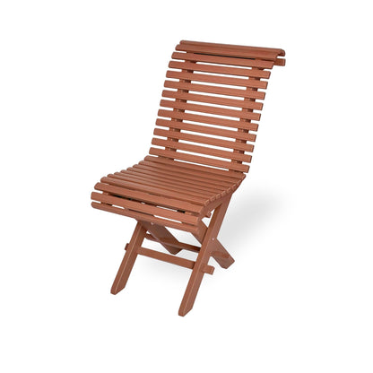 Trädgårdsstol Sundborn i röd, traditionell trädgårdsstol i trä