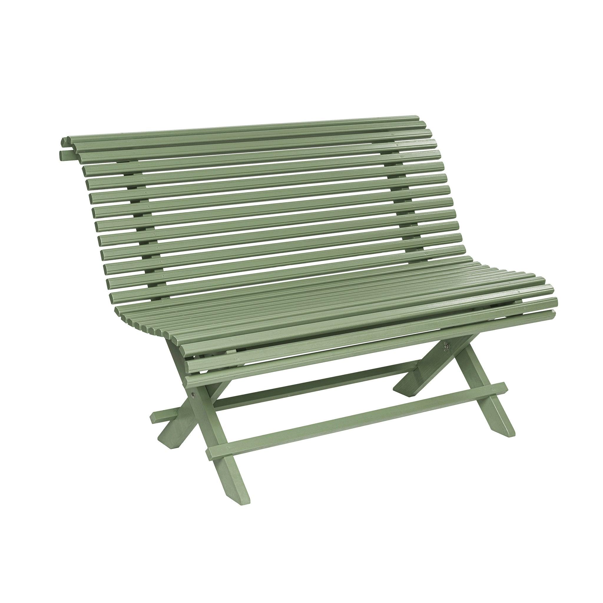 klassisk trädgårdssoffa grön