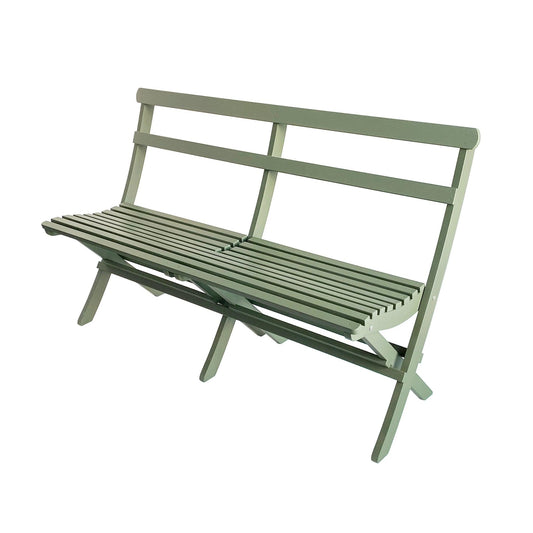 klassisk trädgårdsbänk grön